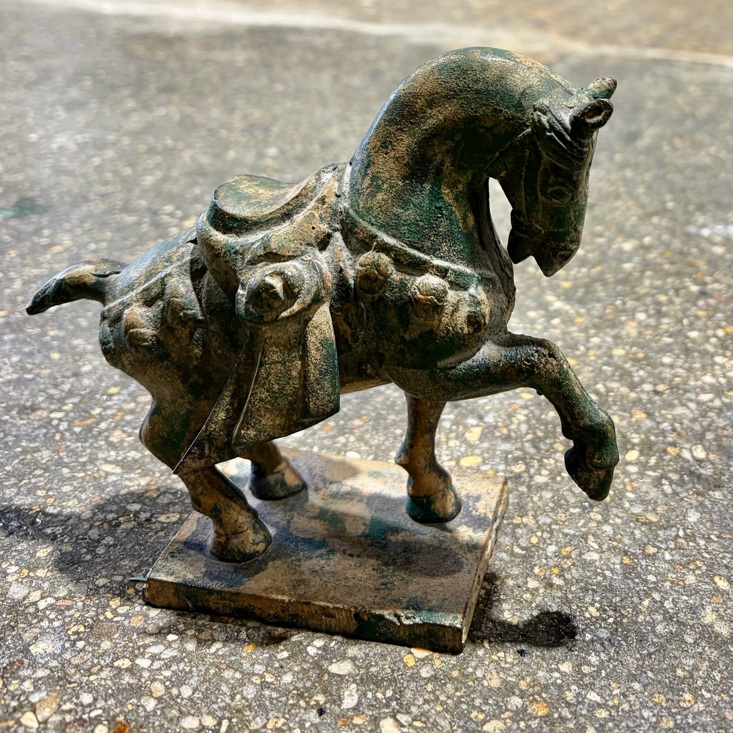 Vintage Tang Dynasty Horse, 6.25"L x 3"W x 5.25"H