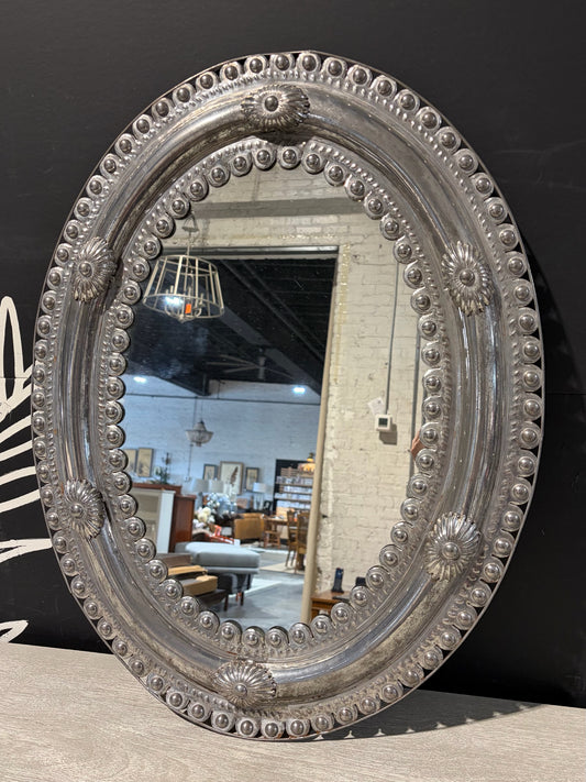 VTG Embossed Metal Mirror, 20.5"W x 26.25"H x 2"D