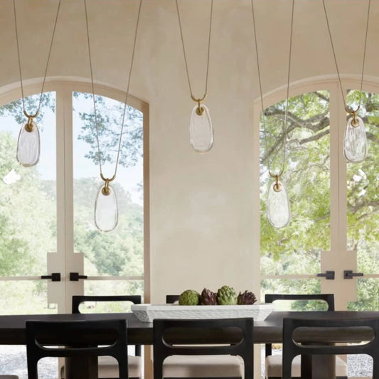 Arteriors Melt Chandelier,Antique Brass Iron / Clear 82" W x 50.5" D x 23" H