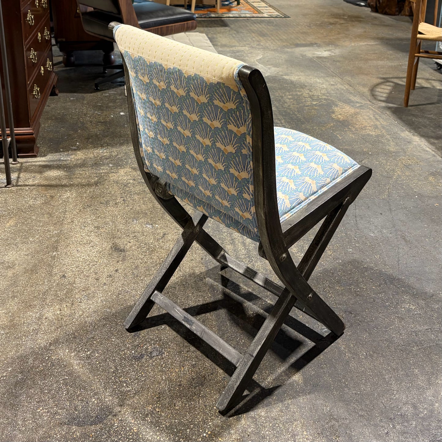 Anthropologie Kaneena Terai Folding Chair, 18.25"W x 21.5"D x 34"H