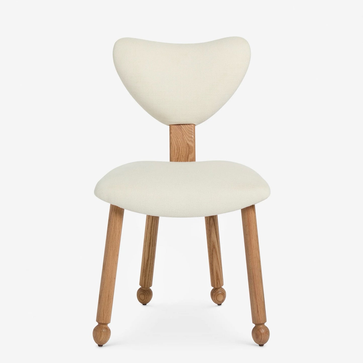 PAIR of Fontaine Dining Chairs by Aimee Song, Ivory Linen, 19" W x 22" D x 33" H