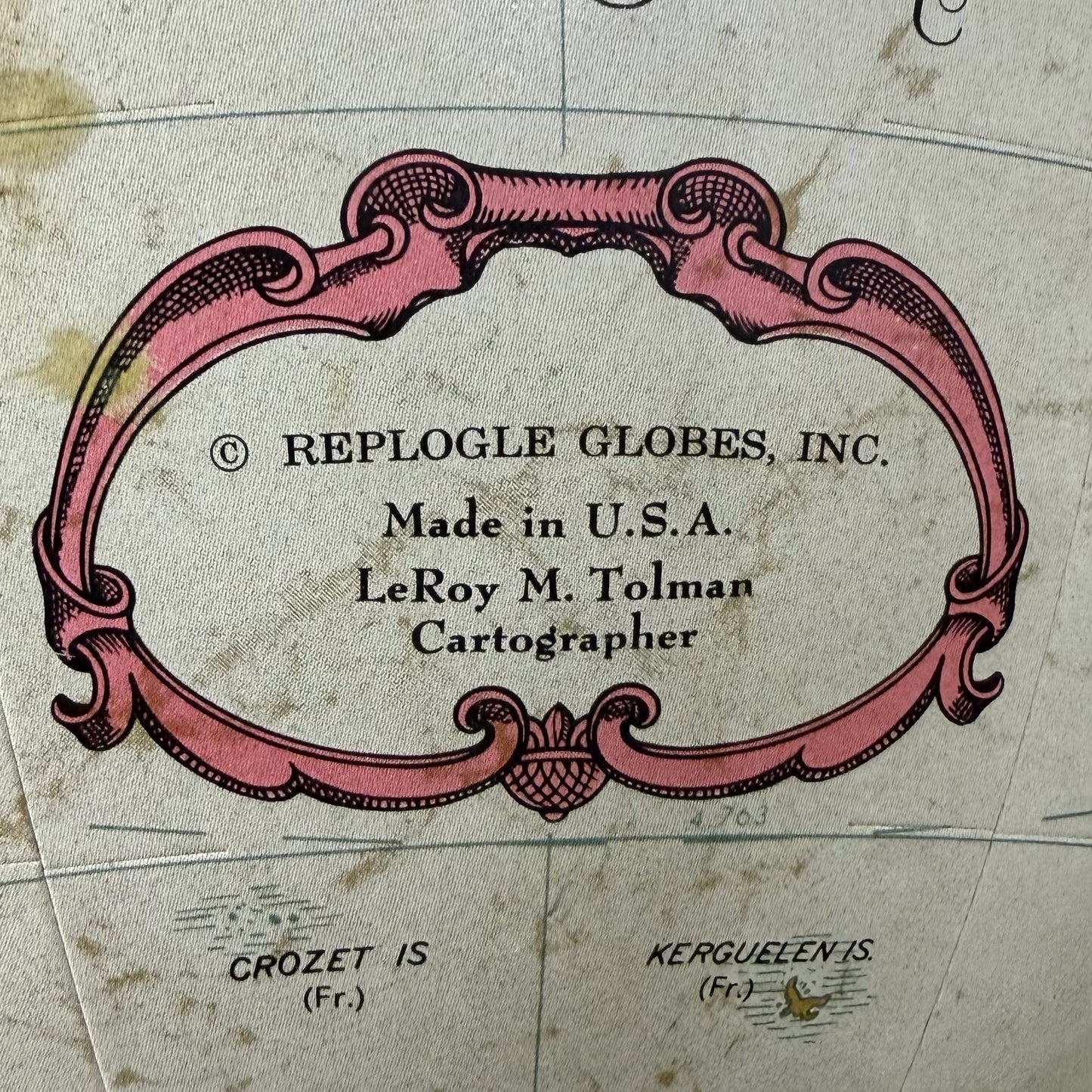 VTG World Globe on Stand by Replogle Globes Inc., 18"W x 18"D x 36"H