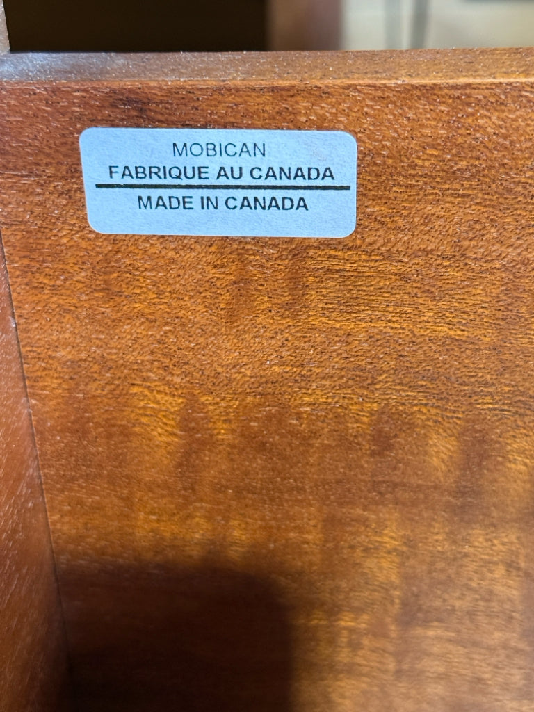 MCM Mobican Teak double dresser, 72"W x 20"D x29.5"H