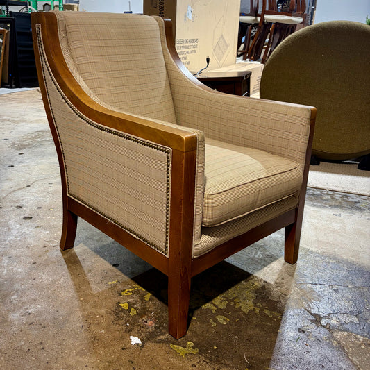 Nailhead Club Chair, 28"W x 35"D x 38"H