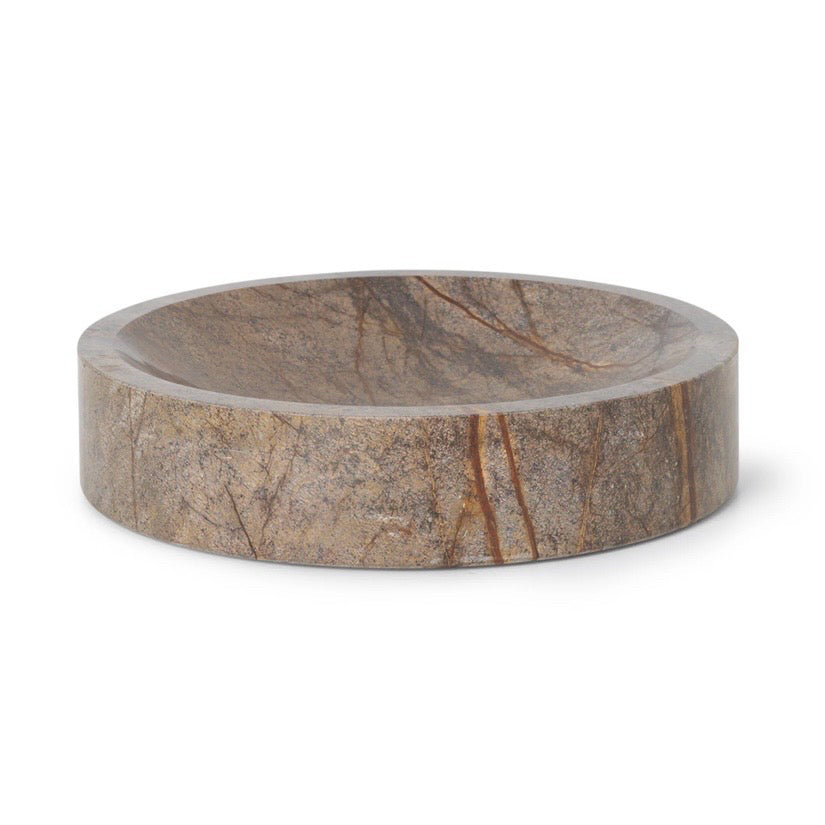 Scape Bowl Marble, 11.8 in Dia x 2.6 in H