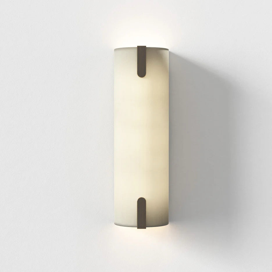 NIB 2Modern Astro Elba 400 Wall Sconce, Putty Fabric, 4.9" W x 3.9" D x 15.75" H
