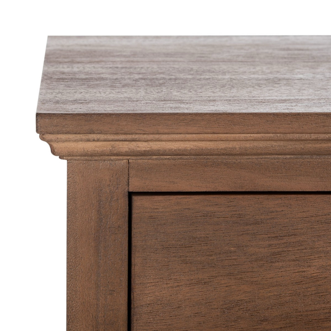 Safavieh Couture Lisabet 1 Drawer Wood Nightstand, Brown, 24" W x 19" D x 24" H