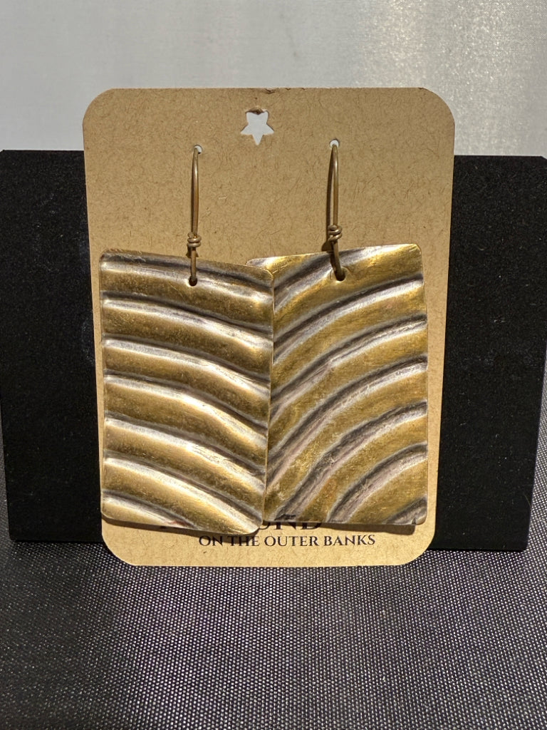 Brass Flashed Tin Earring #313