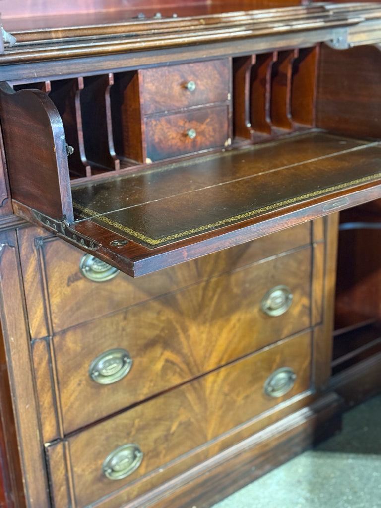 Antique Saginaw Mahogany Breakfront, 58"W x 16"D x 80"H