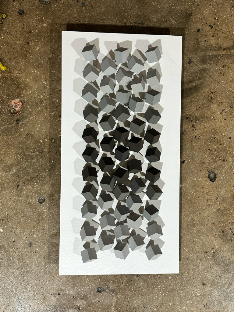 'Big Cubes', Cicero Silva, 147/150,20"W x 39.5"L x 5"H
