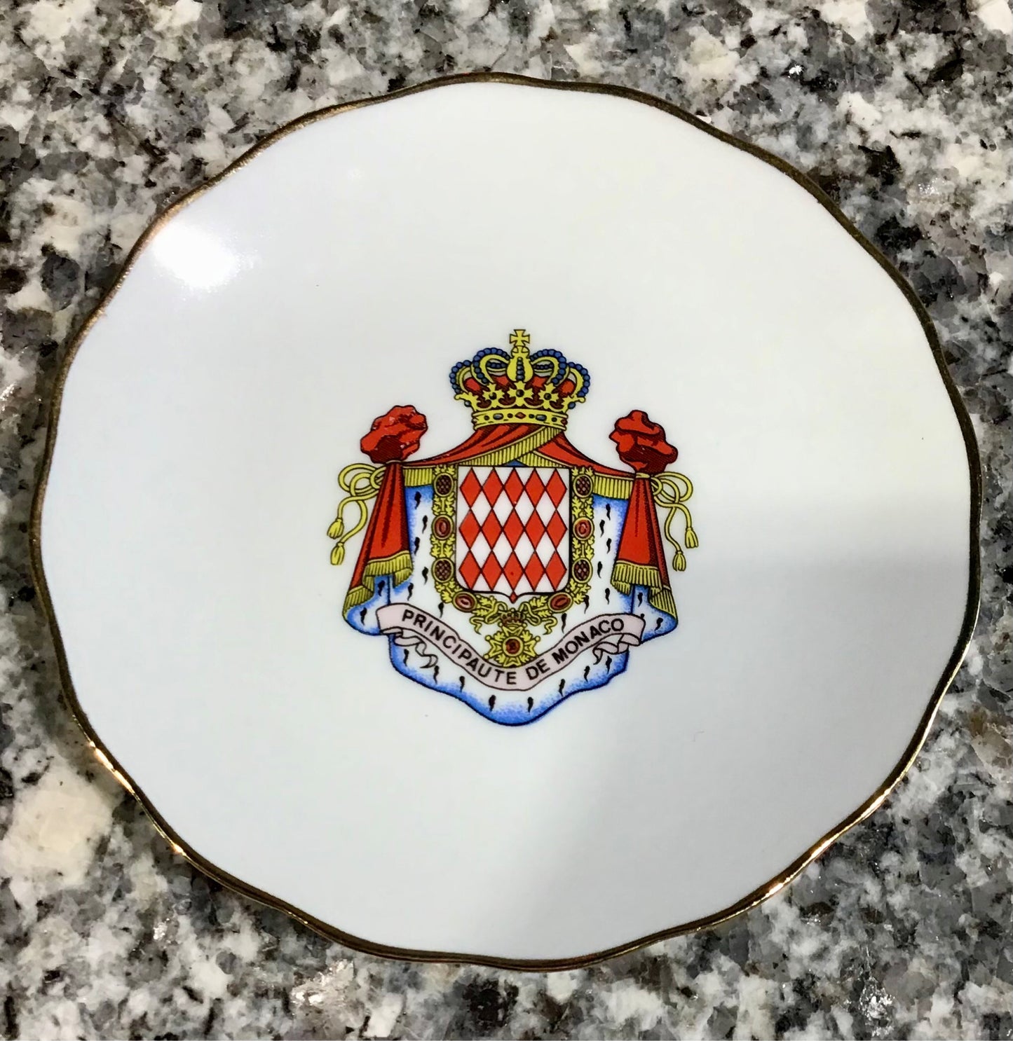 Small Plate Crest of Monaco 5"