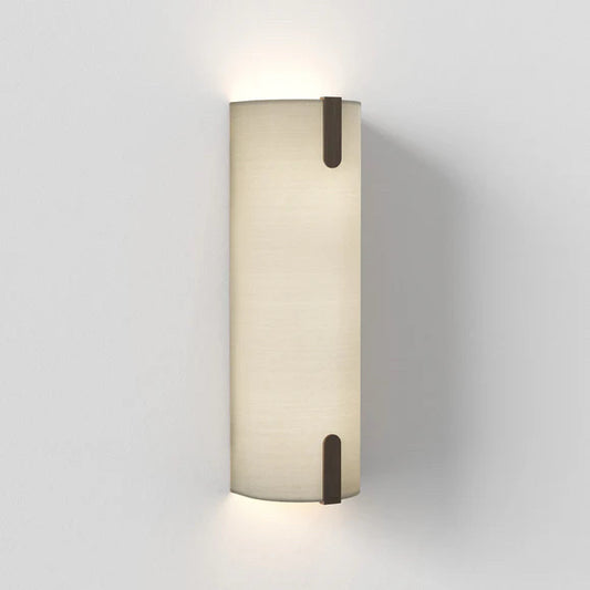 NIB 2Modern Astro Elba 400 Wall Sconce, Putty Fabric, 4.9" W x 3.9" D x 15.75" H