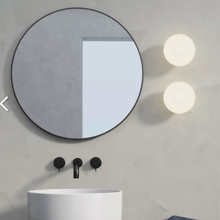 Zeppo Bathroom Vanity Light, Matte Black, 5.9" W x 4.5" D x 5.9"H