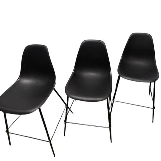 SET of 3 Poly & Bark Isla Counter Stools,18"W x 20"D x 39"H