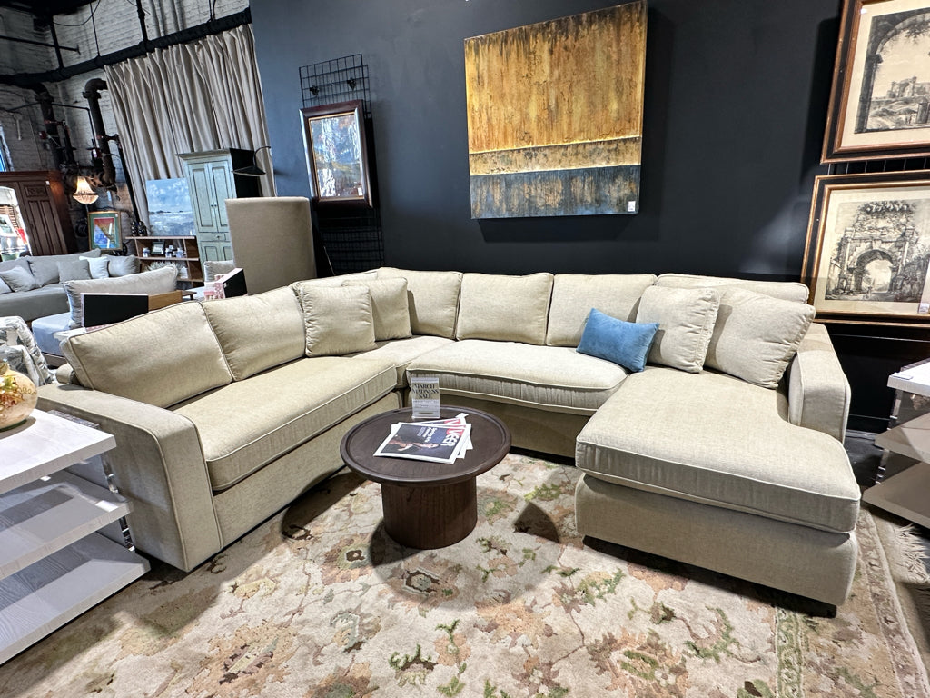 James 5-Seat Corner Chaise Sectional, sand, 124" W x 96" D x 35" H