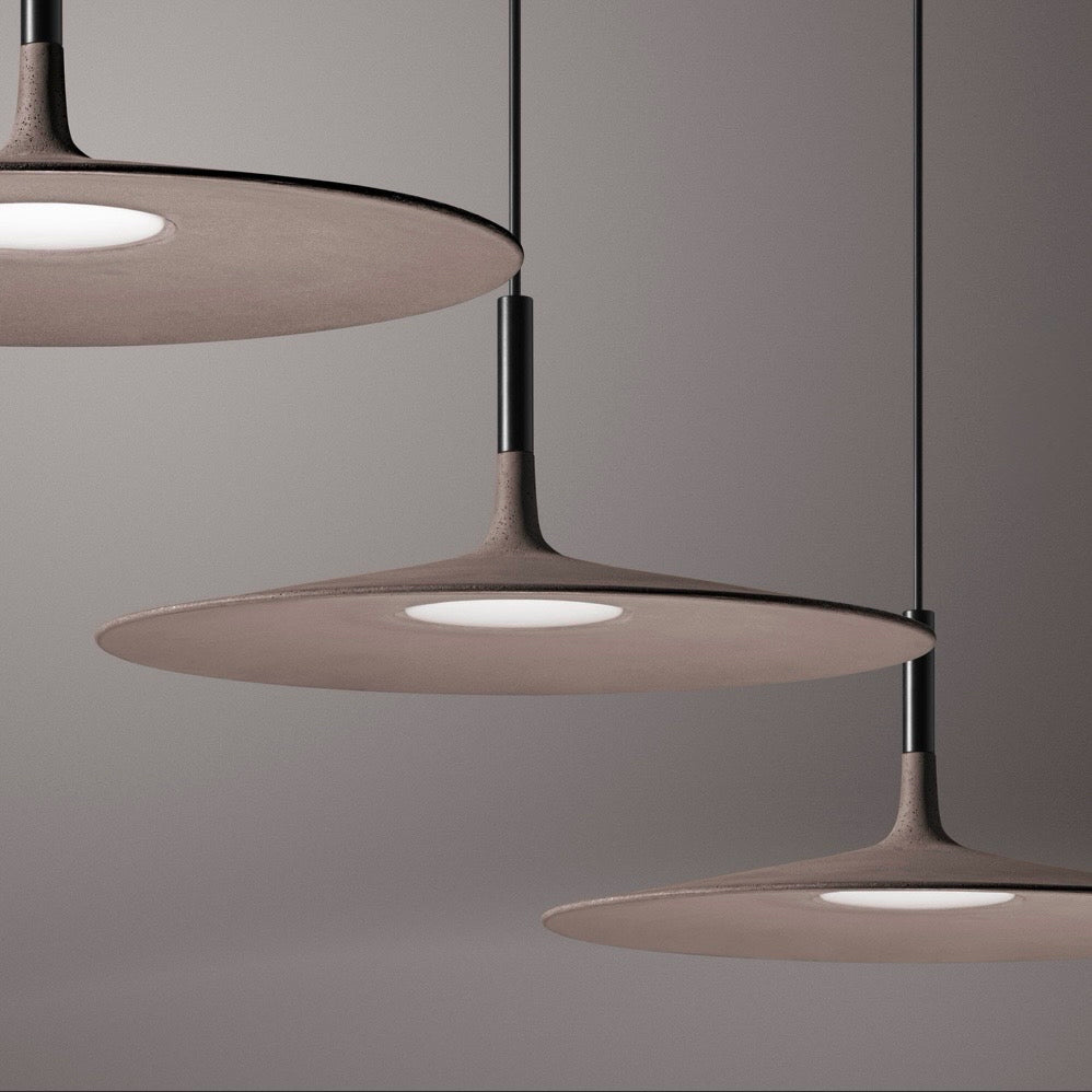 Aplomb Large Pendant Light, Brown, 17.75" W x 7.6"H