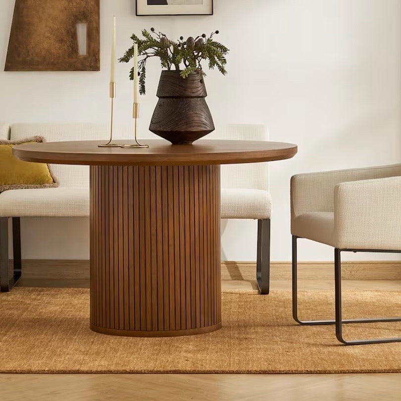 Harper Round Dining Table, 47.2"Dia x 29.9"H