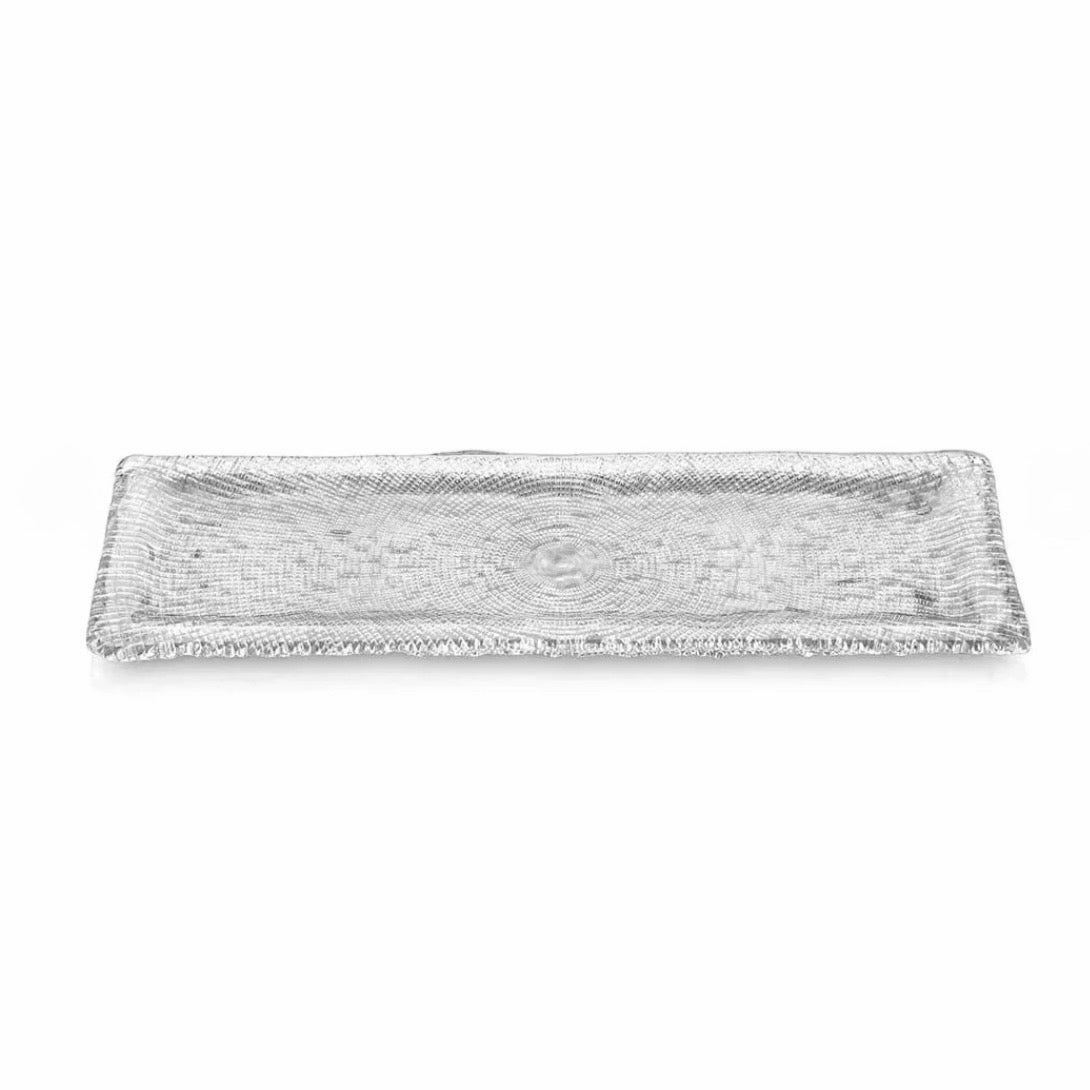 IVV Diamante Rectangular Tray, Textured Surface, 12.2"W x 4.9"D x .6"H