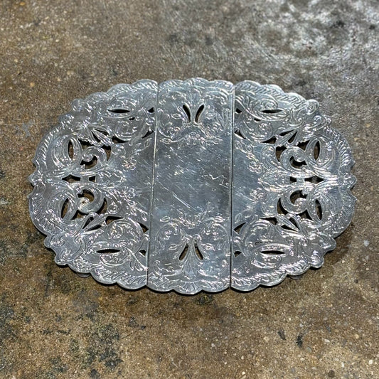 Extendable Trivet, Poole Silver Co, 11" W x 8.5" D x .5" H