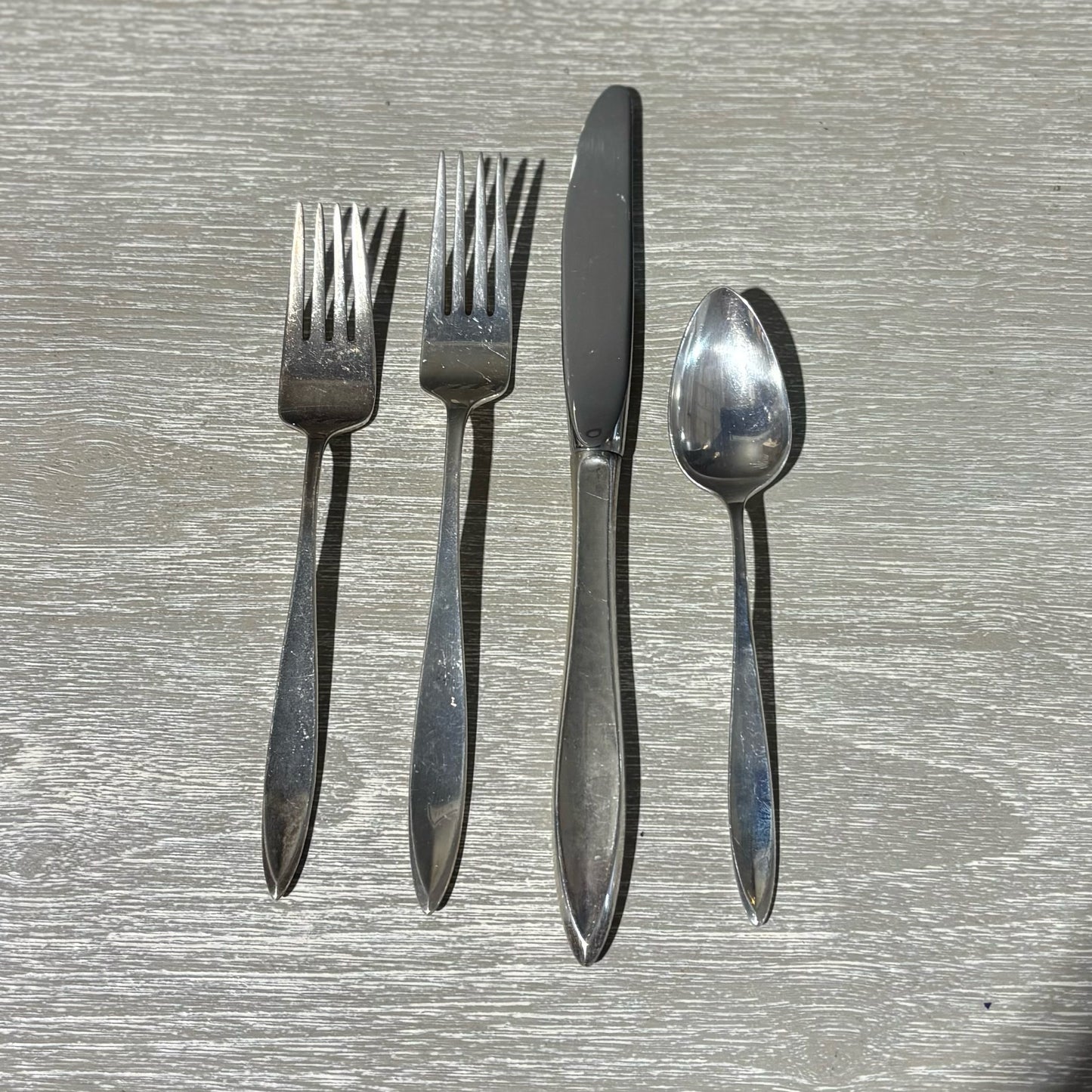 4 PC Gorham Esprit Sterling Silver Place Setting 9" L x .5" W