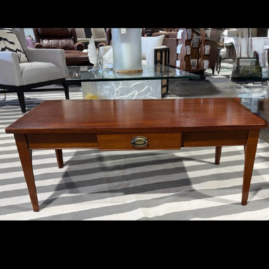 VTG (1969) Craftique solid walnut coffee table, 42"W x 21"D x 16.5"H