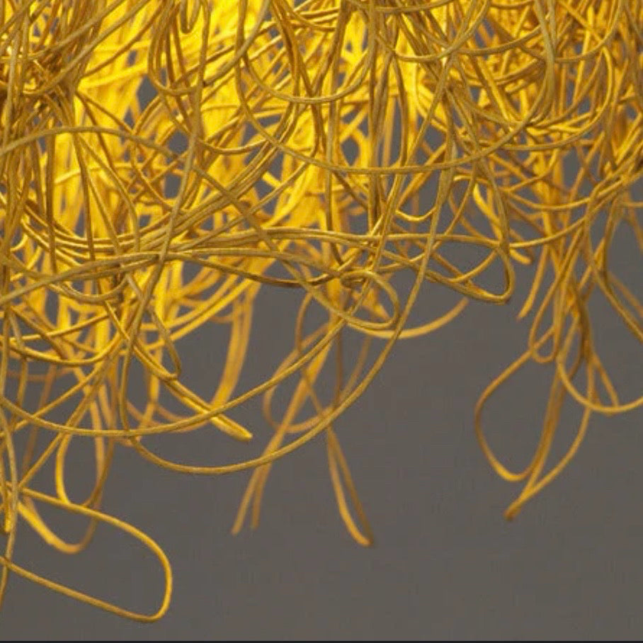 Caos Pendant Light, Gold Yellow, 19.7"H x 19.7"Dia