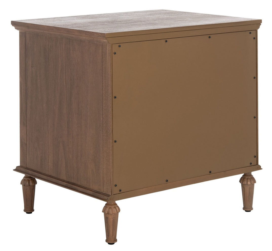 Safavieh Couture Lisabet 1 Drawer Wood Nightstand, Brown, 24" W x 19" D x 24" H
