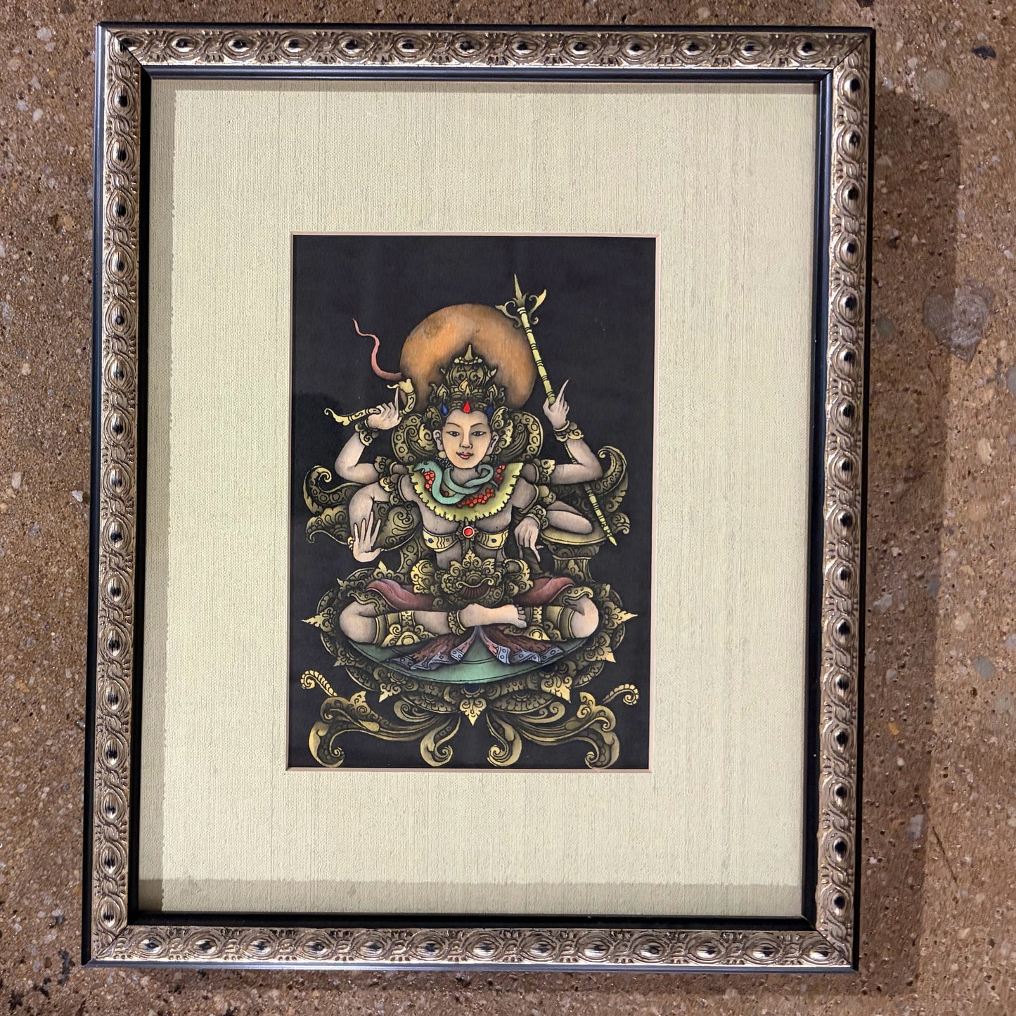 Pair of Balinese Paintings, 9"W x 11"H x 1"D