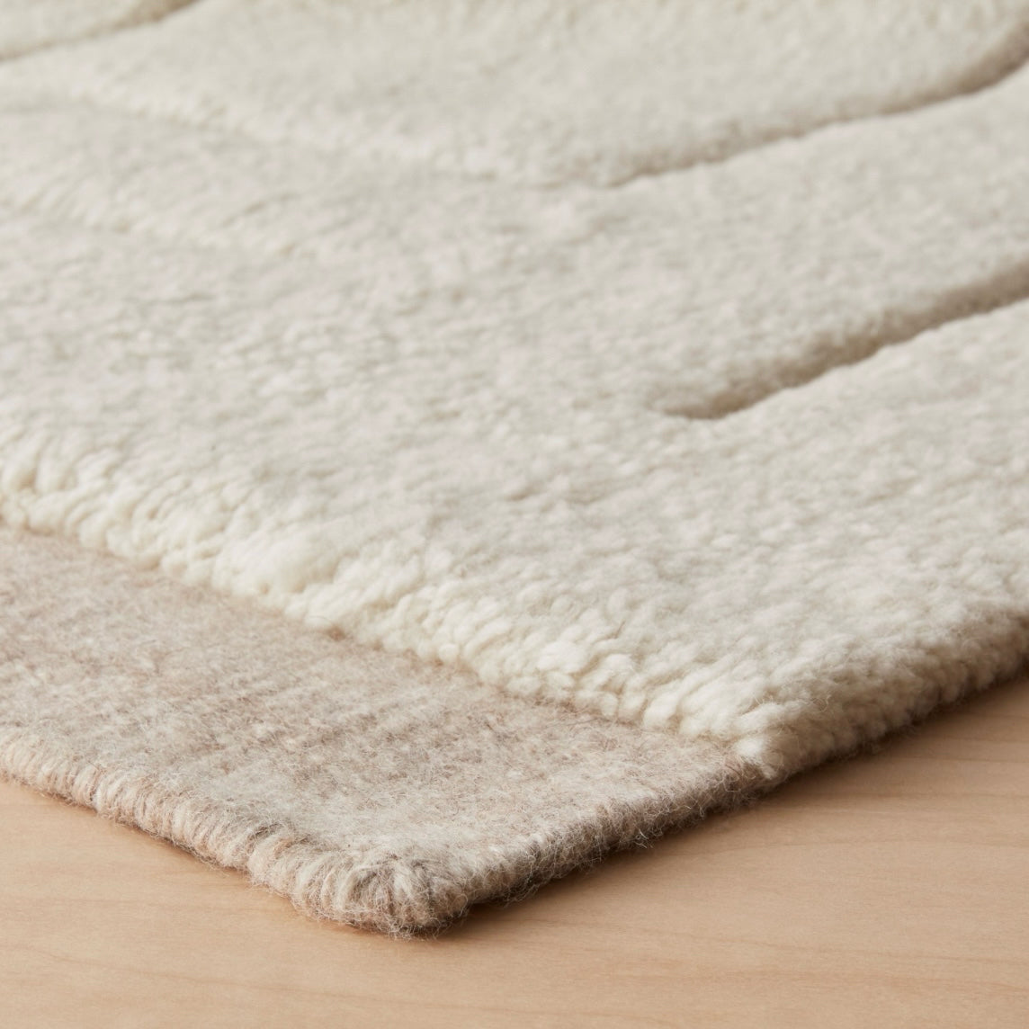 Havenly The Citizenry Ishir Hand-Knotted Area Rug, Sand, 100% Wool, 8' L x 10' W