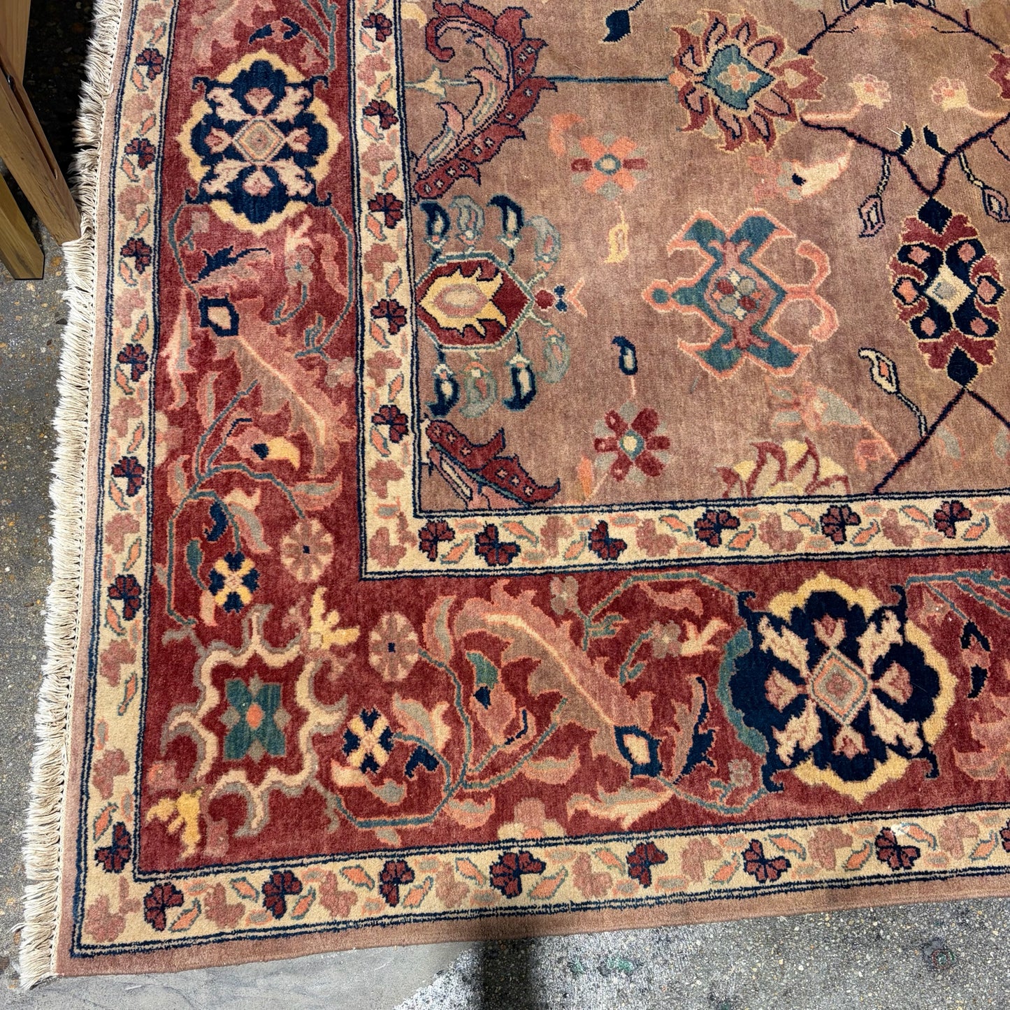 Oushak Style Hand-knotted Wool Rug, 10' W x 13'8"L x 1"H