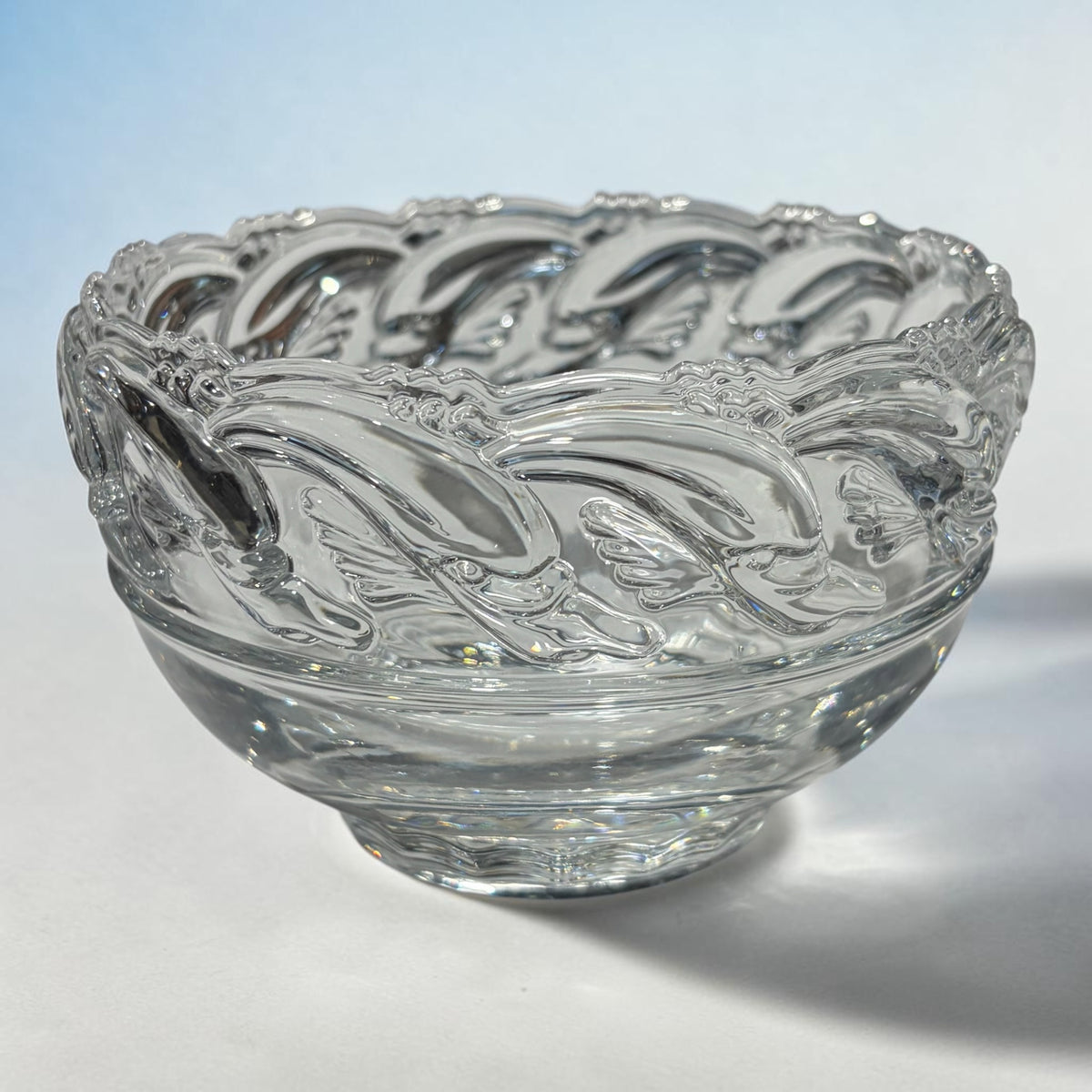 Crystal / Cut Glass Bowl, 3"H x 5"Dia