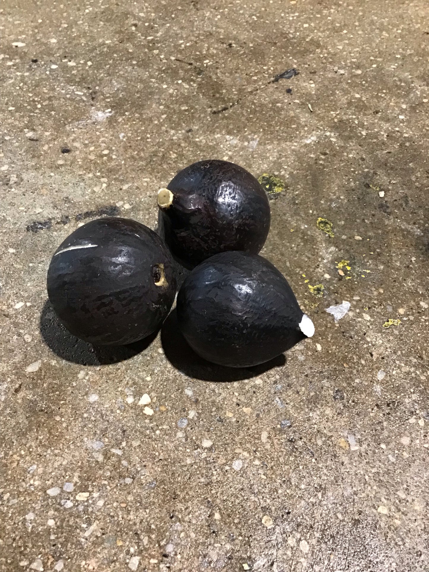 3 Italian alabaster Figs 2"L x 2"W x 3" H