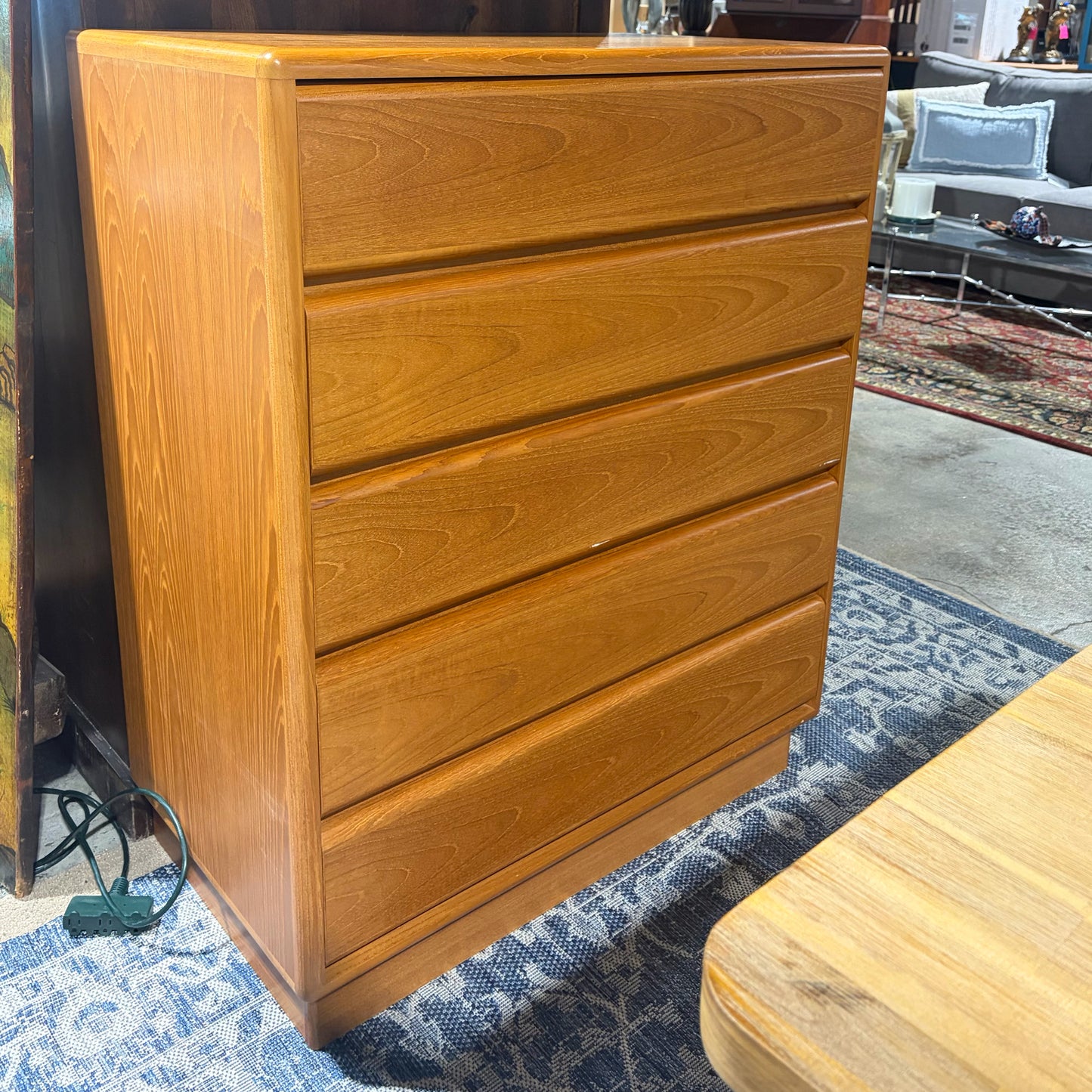 MCM Mobican Teak High Chest, 36"W x 19.75"D x 45.25"H