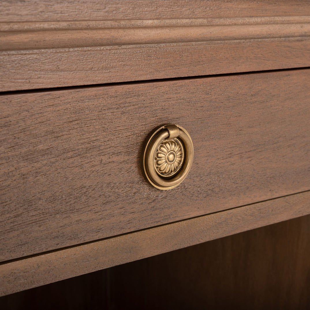 Safavieh Couture Lisabet 1 Drawer Wood Nightstand, Brown, 24" W x 19" D x 24" H