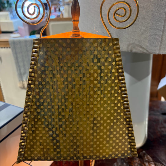 Whimsy Table Lamp w/Metal Shade 20"H x 8"W