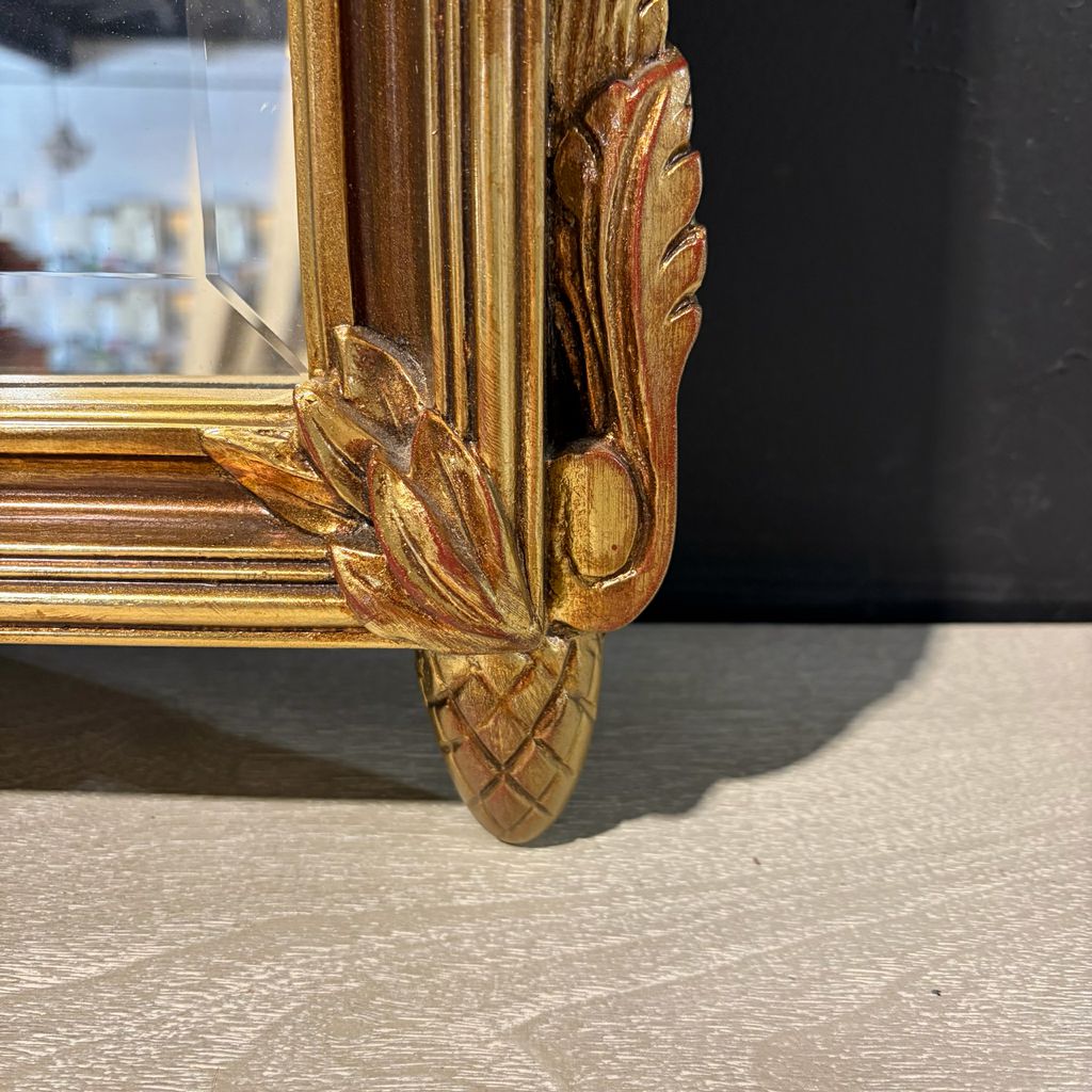 Gold Louis XVI Style Mirror, 48"H x 29"W