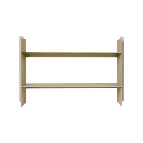 Ferm Living Lager Low Rack/Shelf, Cashmere Iron, 28.3" W x 12" D x 4.5" H