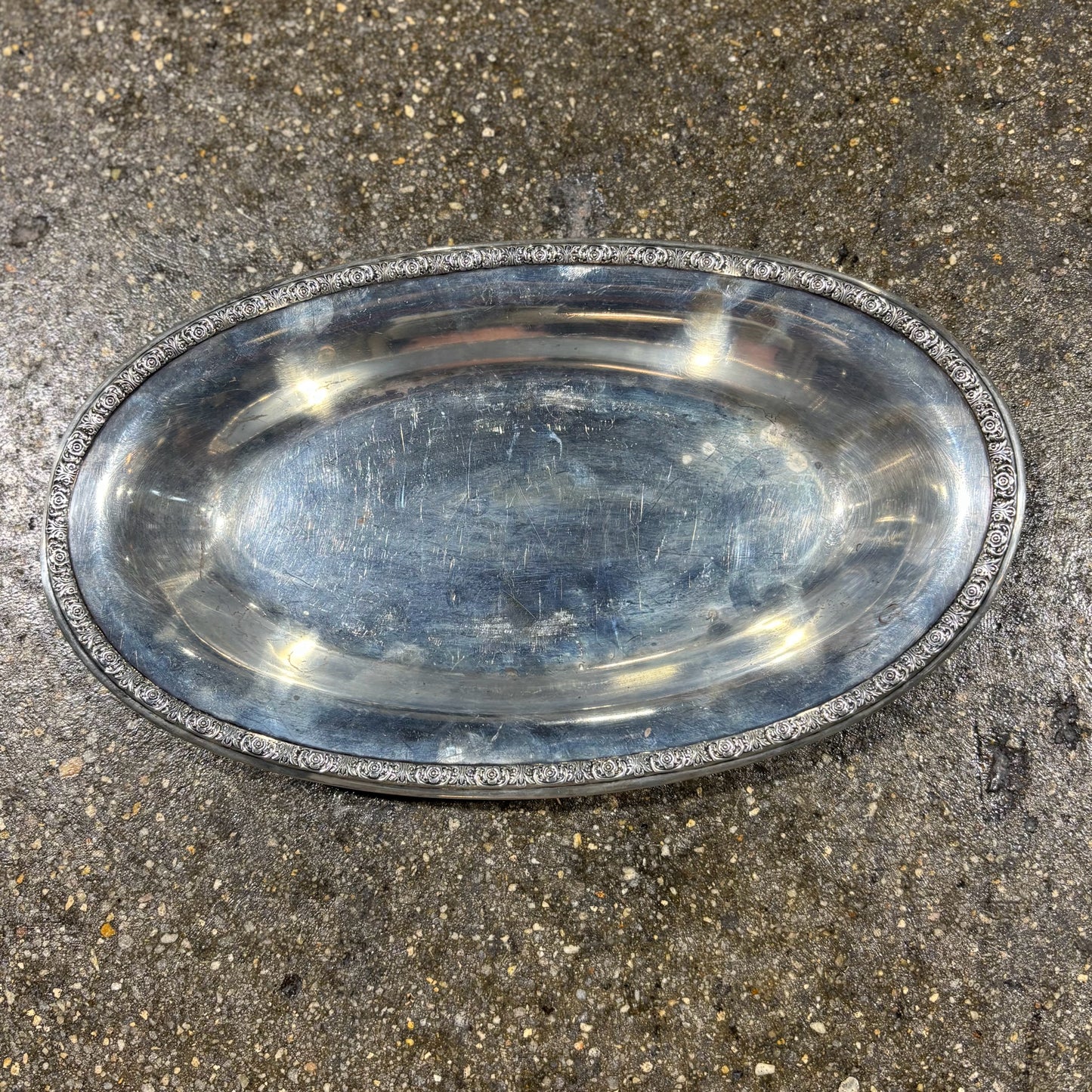 International Sterling Silverplated Oval Dish 11.25" L x 6.75" W x 1.5" H