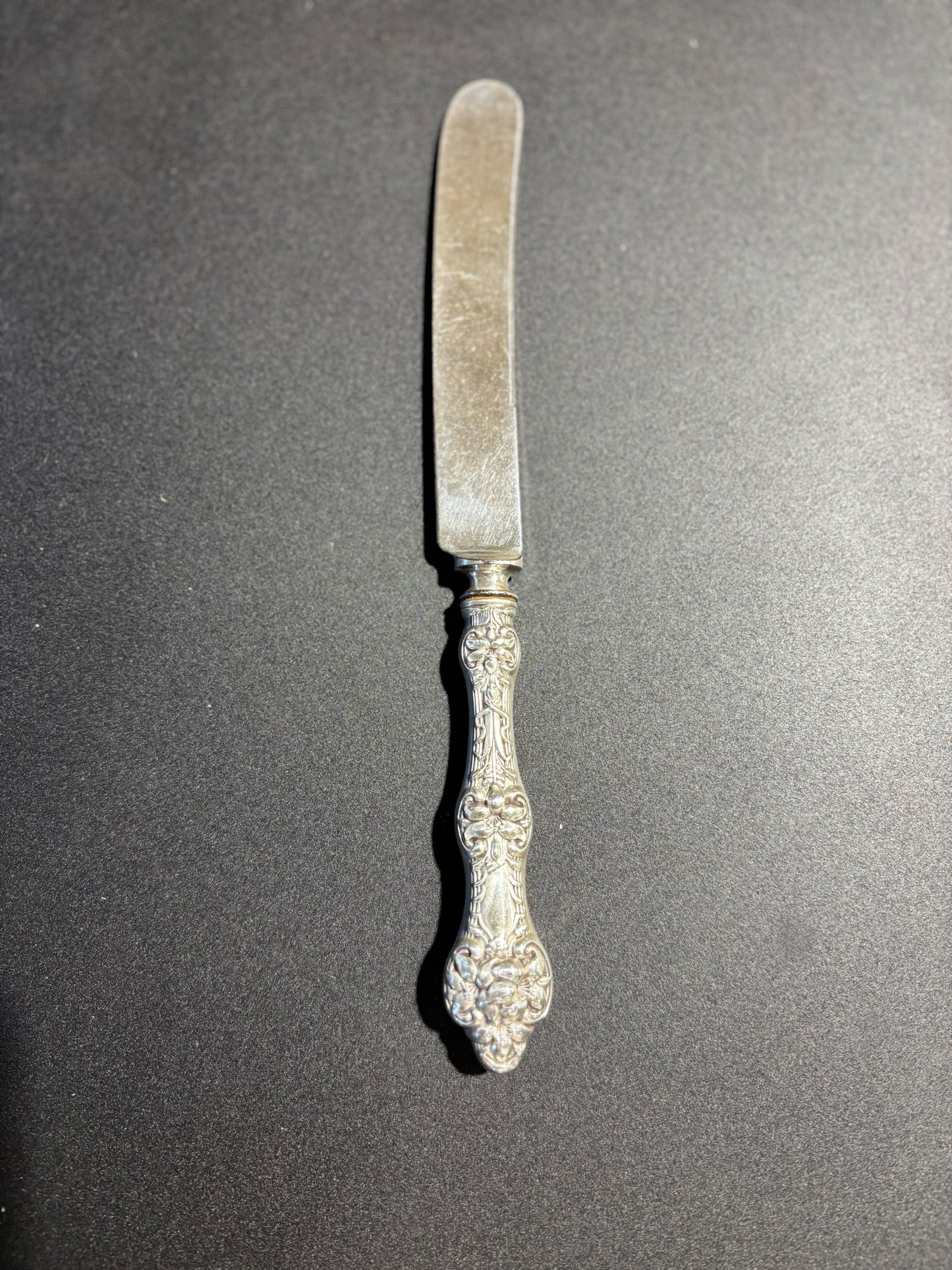 Old Orange Blossom Sterling Knife, no mono, 10" L x 1" W x .5" H