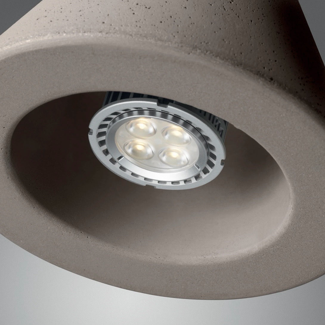 Aplomb LED Mini Pendant Light, Brown, 4.5"W x 7.8"H x cord length 138"