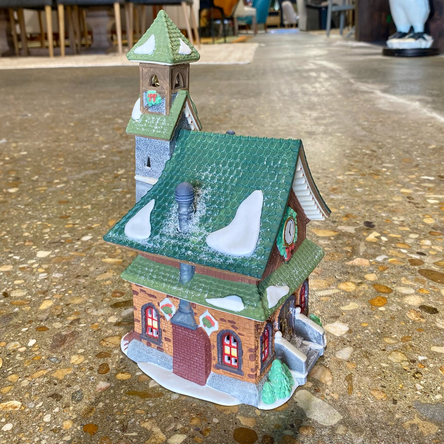 Heritage Village Collection, Porcelain, Chapel, 9.25H x 5"W x 5.5"D