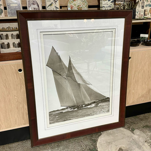 Cetonia 1911 Framed Sailboat Print by Beken of Cowes, 36.5" W x 1.5" D x 44.5" H