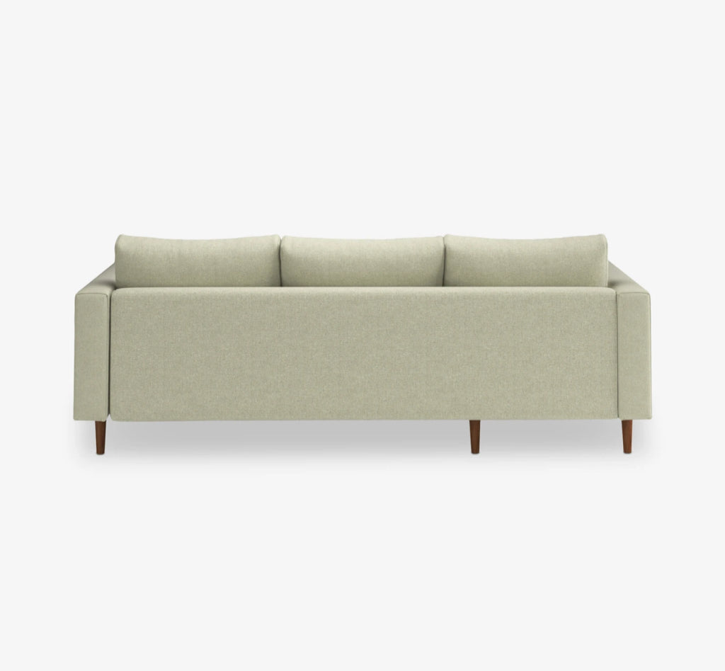 Jensen Sectional, Reversible, Beige, 87"W x 33"H x 34"D (62" Chaise)