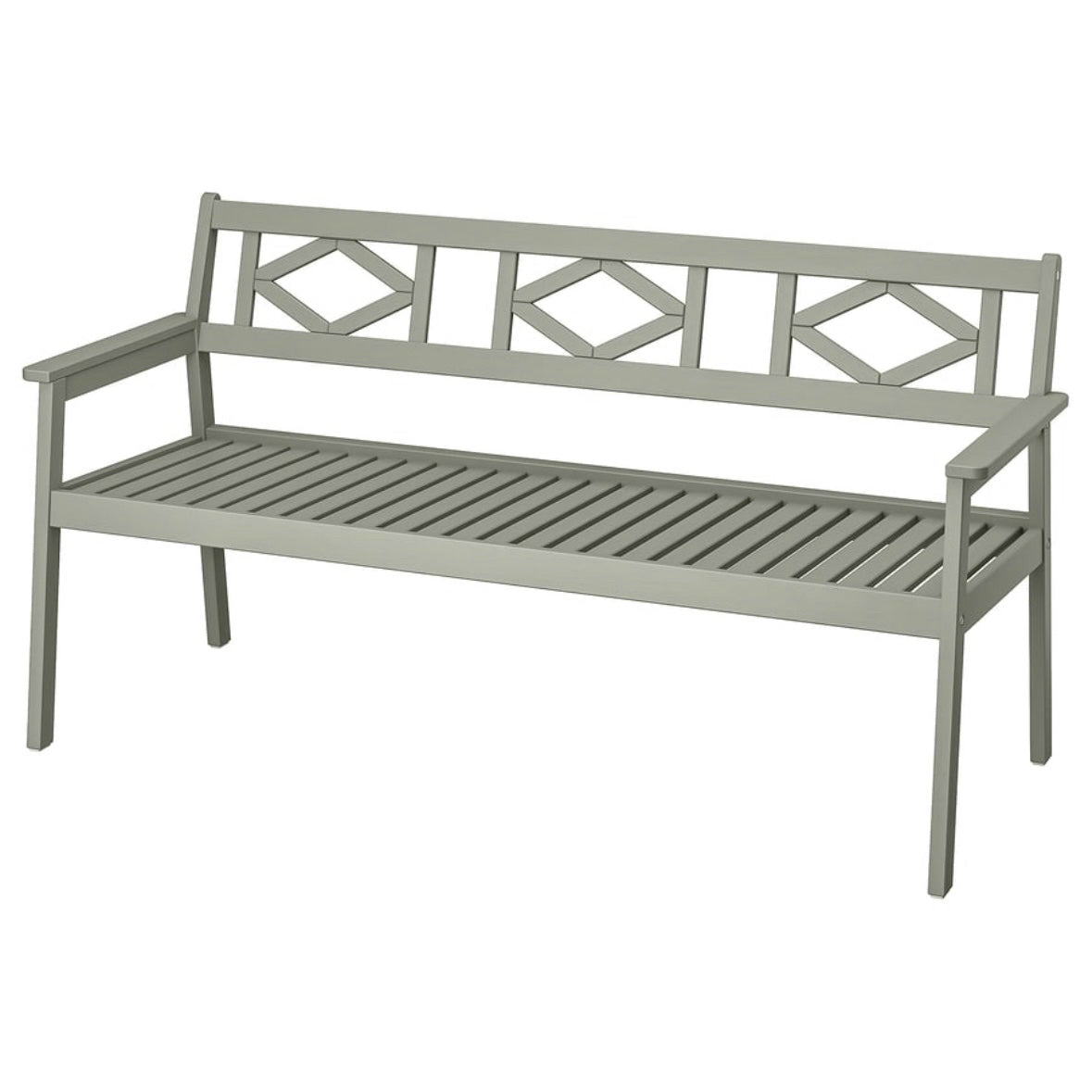 Bondholman 3-Piece Grey Outdoor Seating Set: Bench, Armchair & Folding Chair