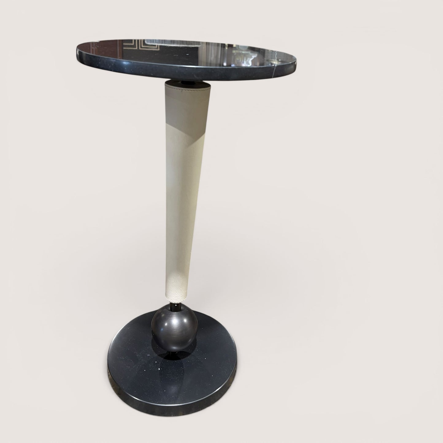 NEW Valari Drink Table, Marble, 12"Dia x 22"H