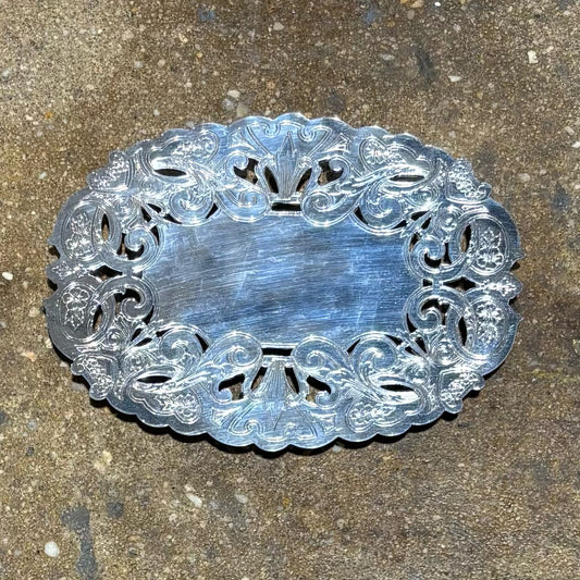 Wallace Silverplate Trivet 8.5" W x 6.5" D x .5" H