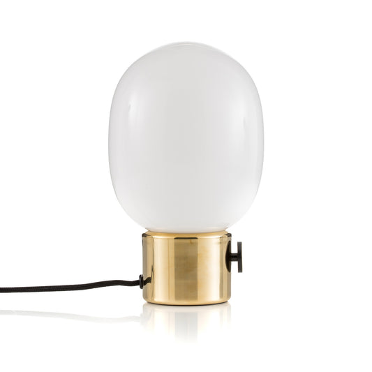 Audo Copenhagen JWDA Table Lamp, Mirror Polished Brass, 6.75" Dia x 11.4" H