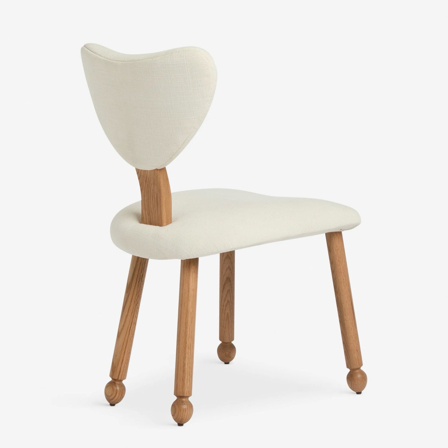 PAIR of Fontaine Dining Chairs by Aimee Song, Ivory Linen, 19" W x 22" D x 33" H