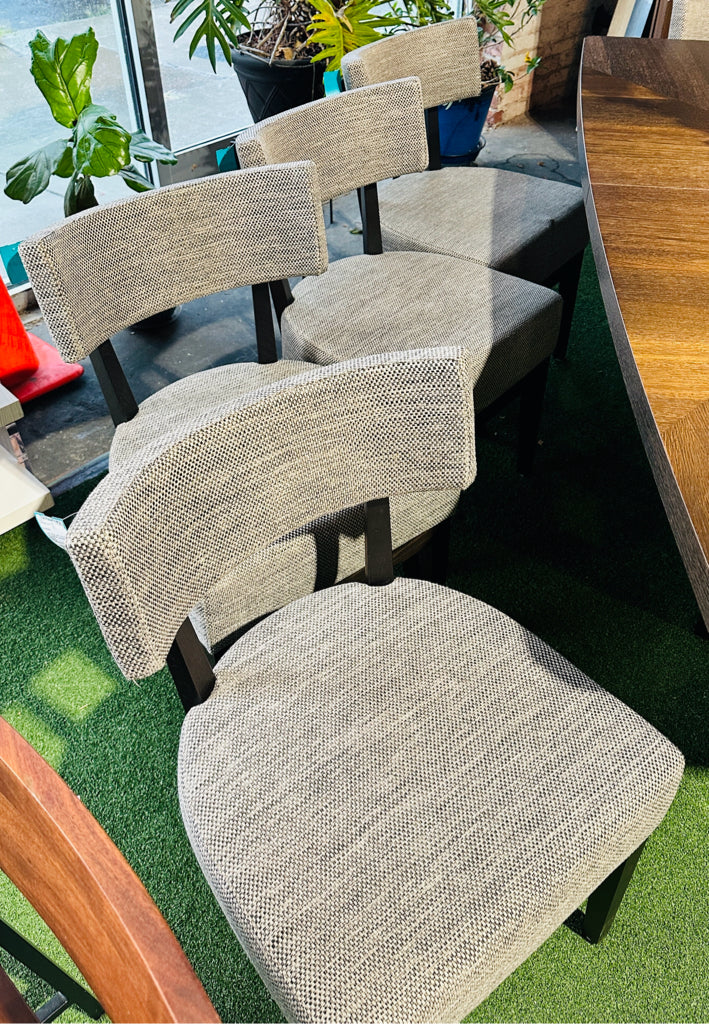 SET of 4 Alf Italia "Accademia" upholstered dining chairs