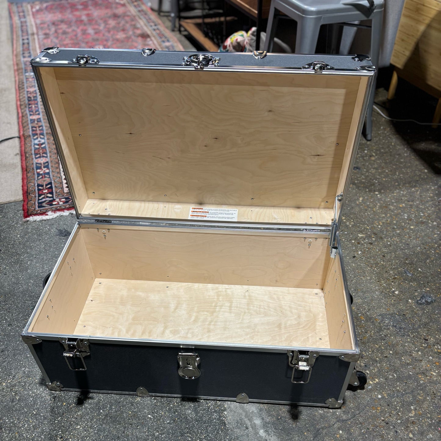 Storage Trunk with Wheels 32" L x 18" W x 14" H